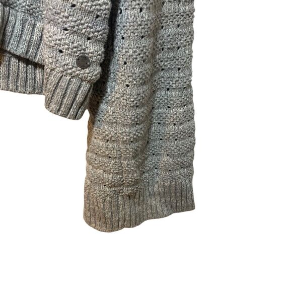 Roxy Womens Hippy Boho Cropped Long Wide Bell Sleeve Gray Sweater XL Comfy - Picture 6 of 10